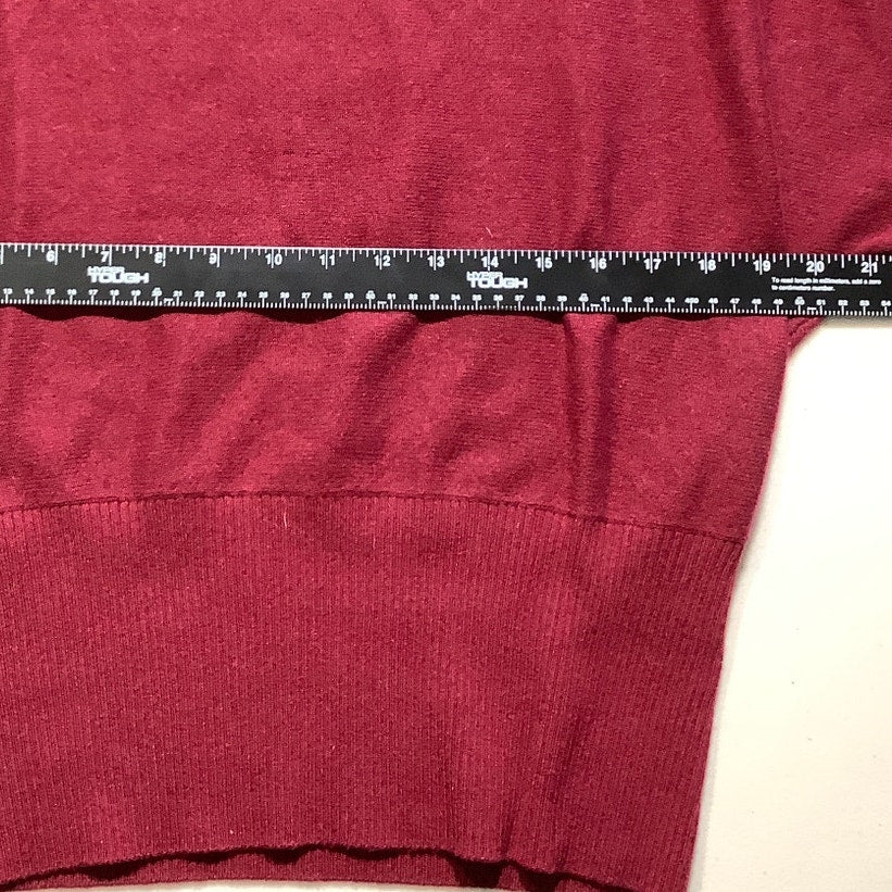 Katherine Kelly Maroon Cashmere Sweater Women’s Size Small - Luxe, Cozy, Elegant