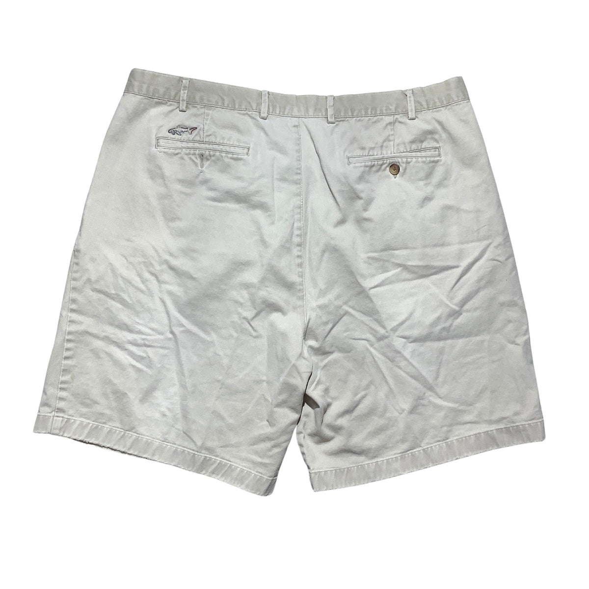 Greg Norman Men’s 42W Light Khaki 100% Cotton Golf Shorts —Casual, Chino, Preppy