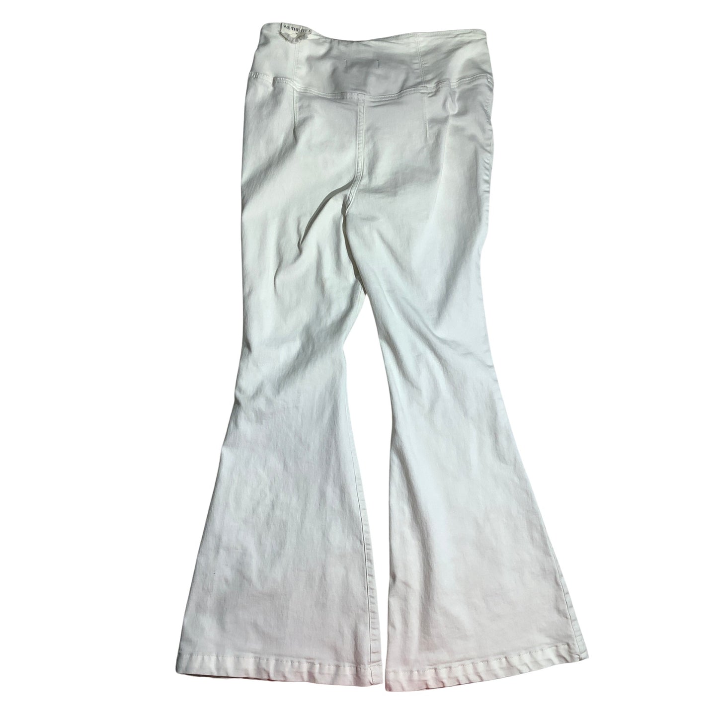 We The Free White Flare Jeans Women’s Size 31 — Boho, Stretch, Bell Bottom