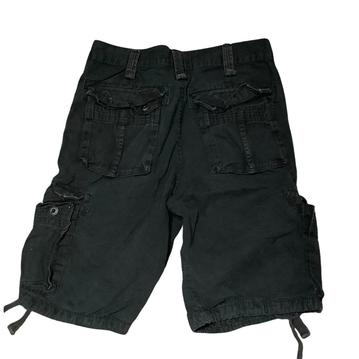 Jordan Craig Black Cargo Shorts Size 30 - Functional, Grunge, Casual