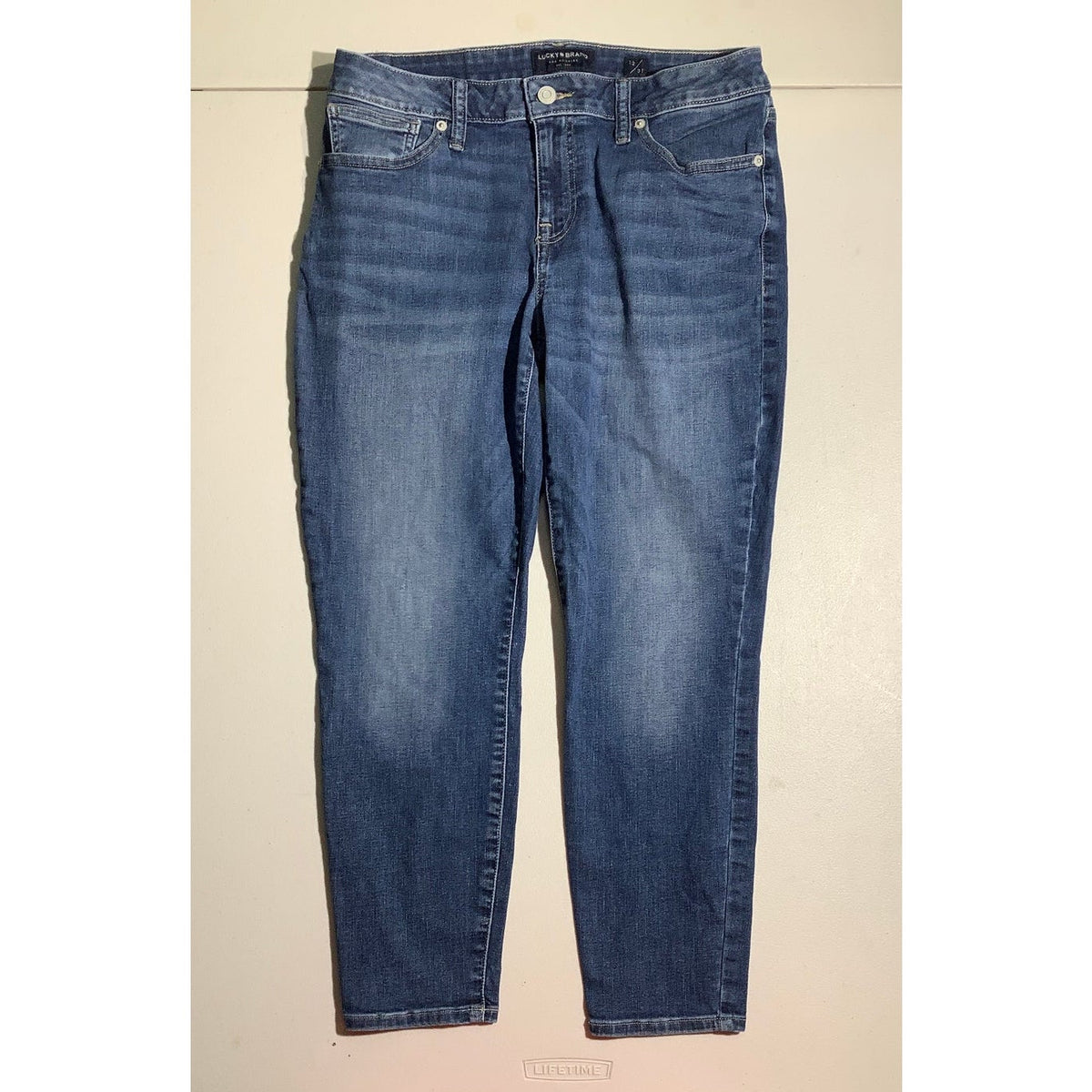 Lucky Brand Women's 12/31 Lolita Low Rise Dark Blue Crop Jeans