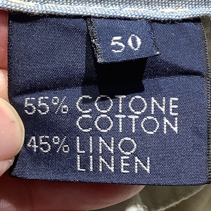 Boggi Milano Linen Blend Pants Men’s Size 50 — Casual, Lightweight, European
