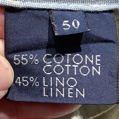 Boggi Milano Linen Blend Pants Men’s Size 50 — Casual, Lightweight, European