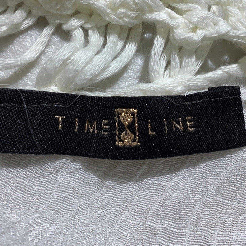 Time Line Ivory Crochet Boho Cover Up Tunic Women’s 1X — Fringe, Beach, Festival