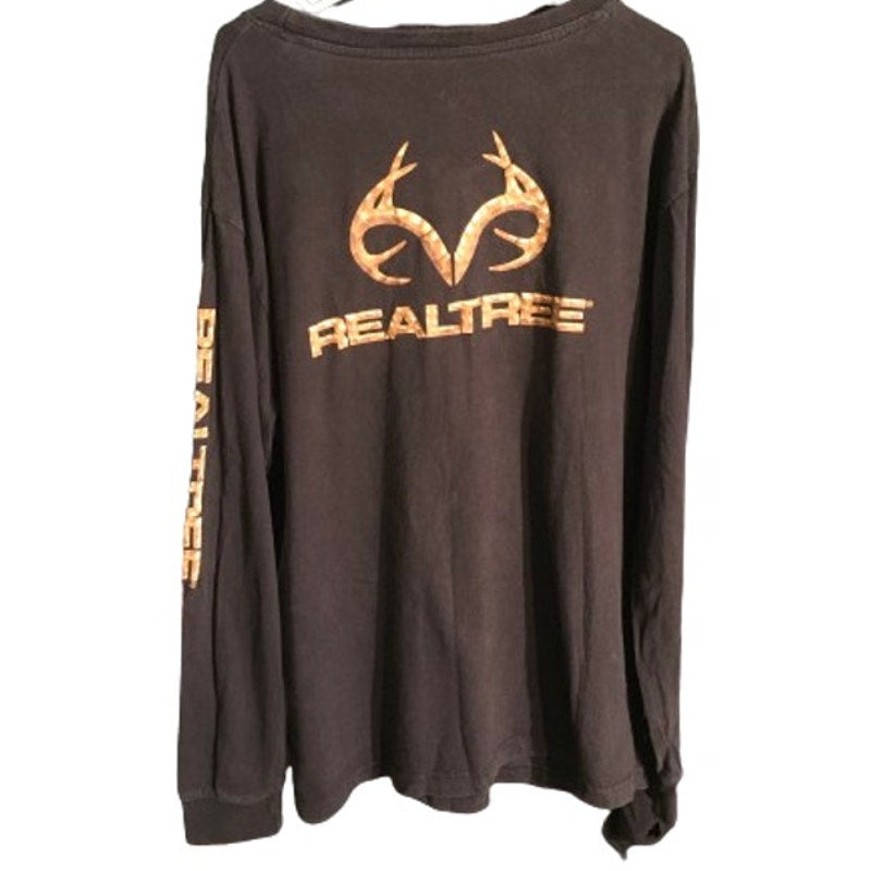 Realtree Black Long Sleeve Shirt Size 2XL - Outdoor, Streetwear, Casual