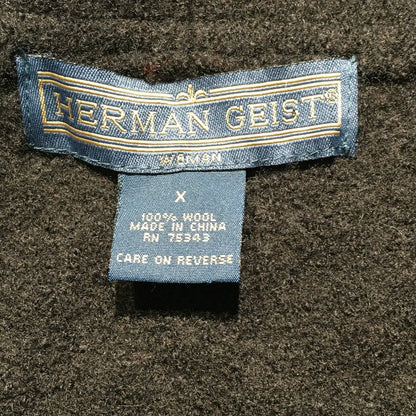 Herman Geist Brown Wool Blazer Size XL VTG Classic, Minimalist, Office Siren