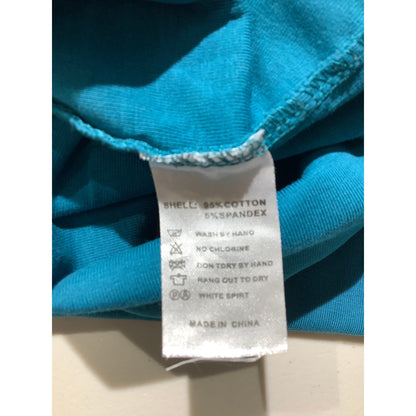 Platini Teal Paisley Trim Henley T-Shirt Men’s L — Luxury, Casual, Y2K