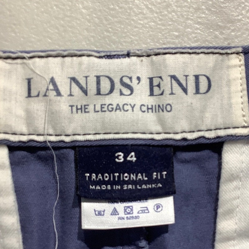 Lands' End Legacy Chino Shorts Men’s Size 34 – Light Blue, Cotton, Casual