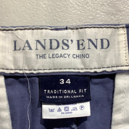 Lands' End Legacy Chino Shorts Men’s Size 34 – Light Blue, Cotton, Casual