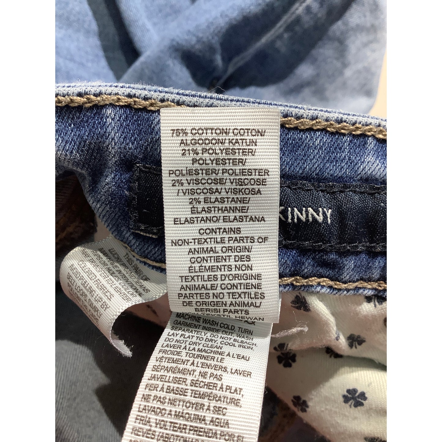 Lucky Brand Ava Skinny Jeans Women 0 — Distressed, Raw Hem, Stretch