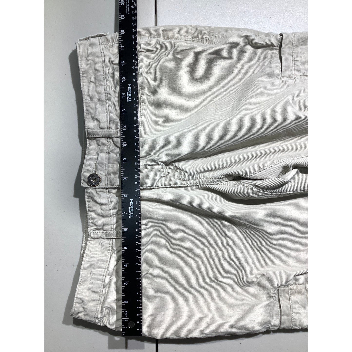 Eddie Bauer Cream Corduroy Cargo Pants Women 12 — Outdoor, Casual, Utility