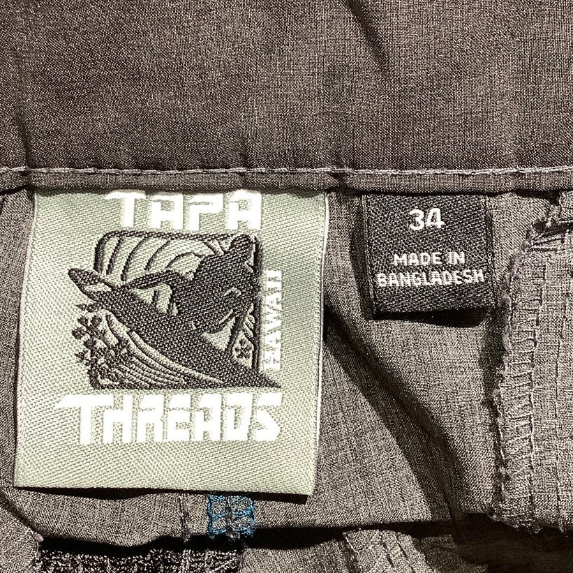 Tapa Threads Heather Gray Hybrid Chino Shorts Men’s 34 — Golf, Outdoor, Coastal