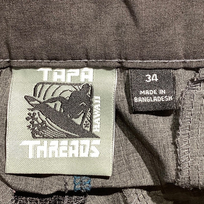 Tapa Threads Heather Gray Hybrid Chino Shorts Men’s 34 — Golf, Outdoor, Coastal