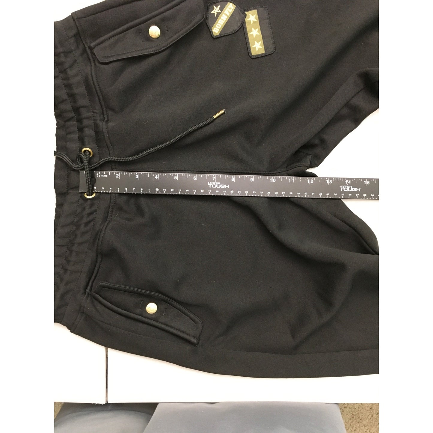 Born Fly Men's Black Olive Stripe Joggers Size L - Streetwear, Athleisure, Urban