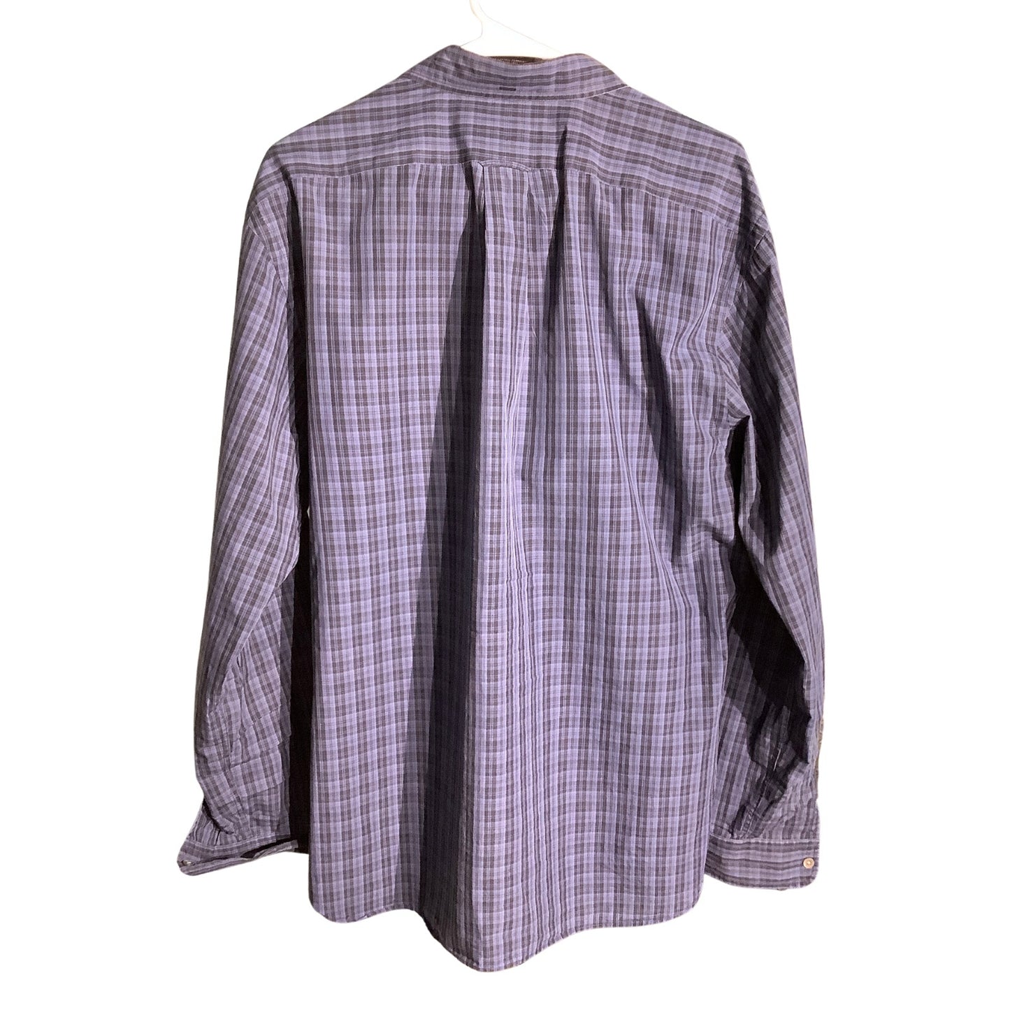 Ralph Lauren Men’s Blue Plaid Button Down Shirt XL — Classic, Casual, Preppy