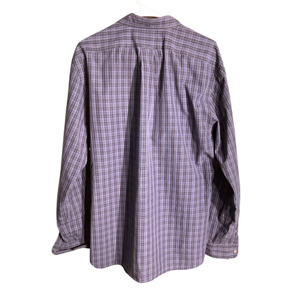 Ralph Lauren Men’s Blue Plaid Button Down Shirt XL — Classic, Casual, Preppy