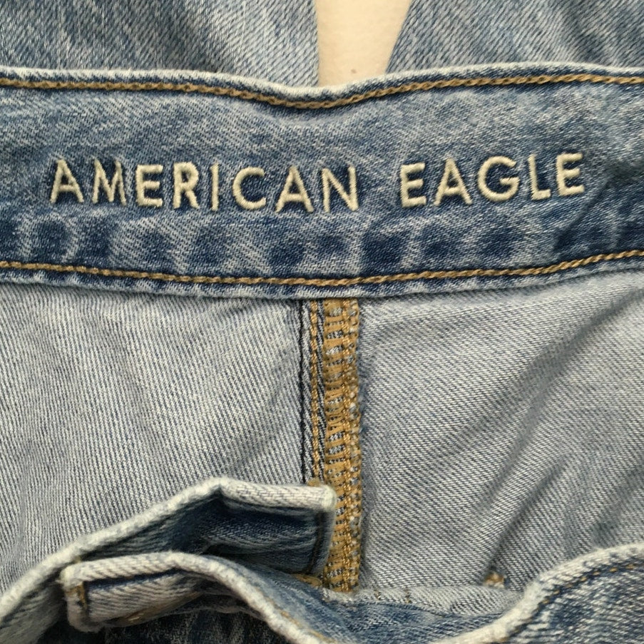 American Eagle Light Wash Cargo Jogger Jeans Size 2R - Streetwear, Casual, Y2K