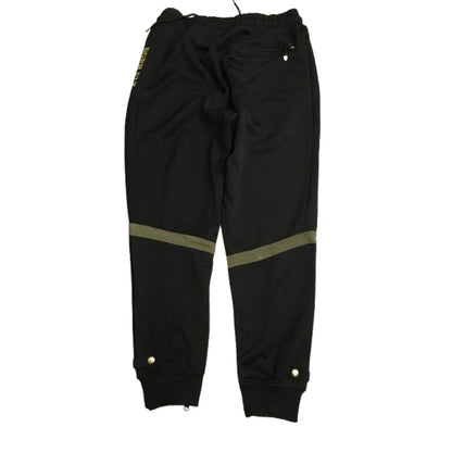 Born Fly Men's Black Olive Stripe Joggers Size L - Streetwear, Athleisure, Urban
