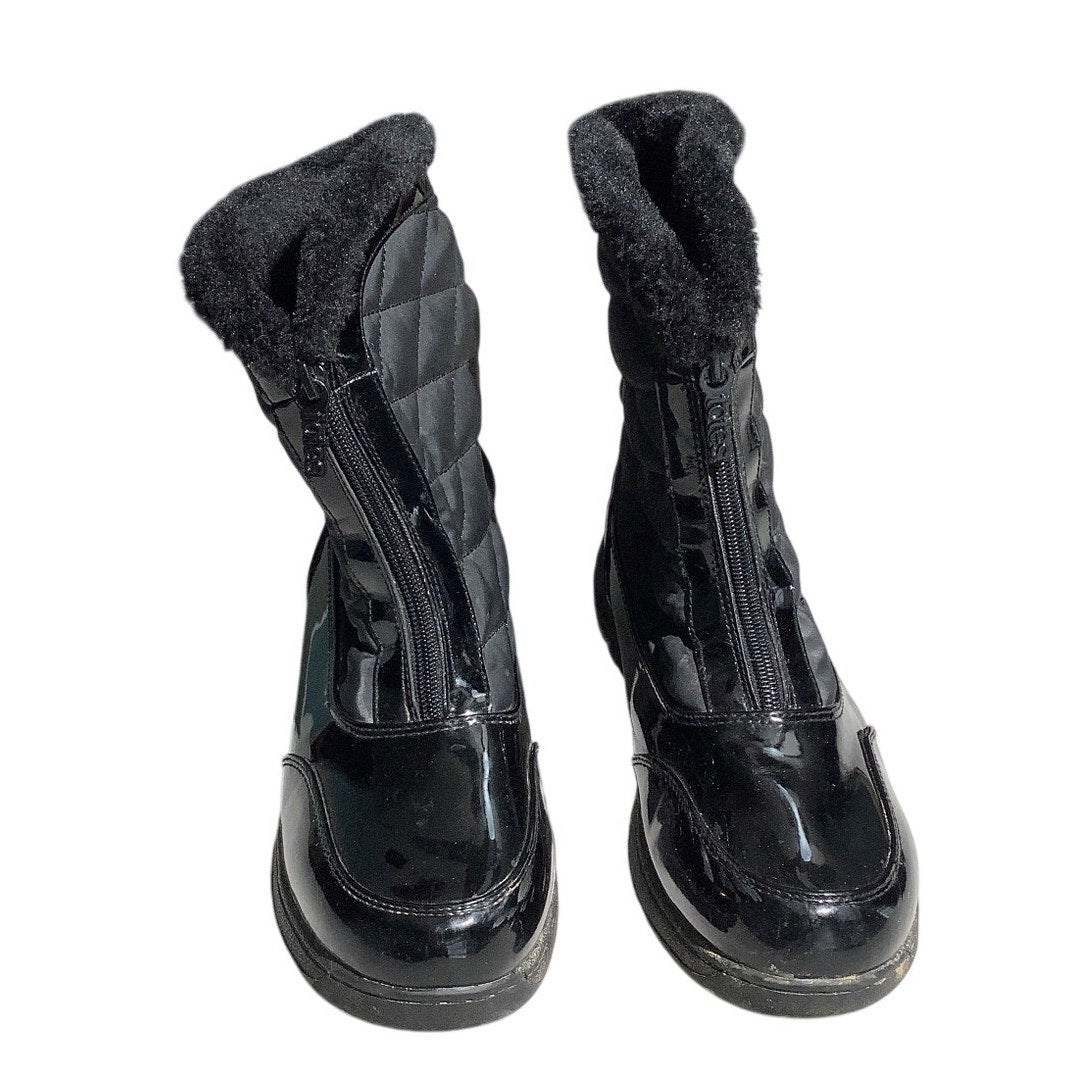 Totes Waterproof Winter Boots Black Women’s 10M — Insulated, Full Zip, Snow