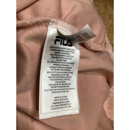 FILA Women's Sweatshirt L Peach SOFT Sportswear Loungewear Streetwear Athleisure