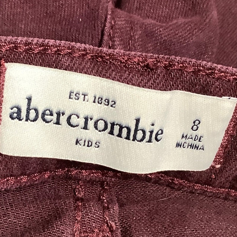 Abercrombie & Fitch Kids Maroon Jeans Size 8 - Preppy, Casual, Everyday