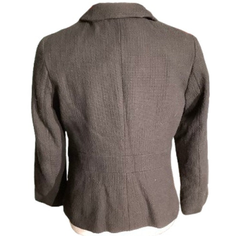 Talbots Black Jacket Women’s Size 6 Petite – Classic, Cotton Blend, Full Zip