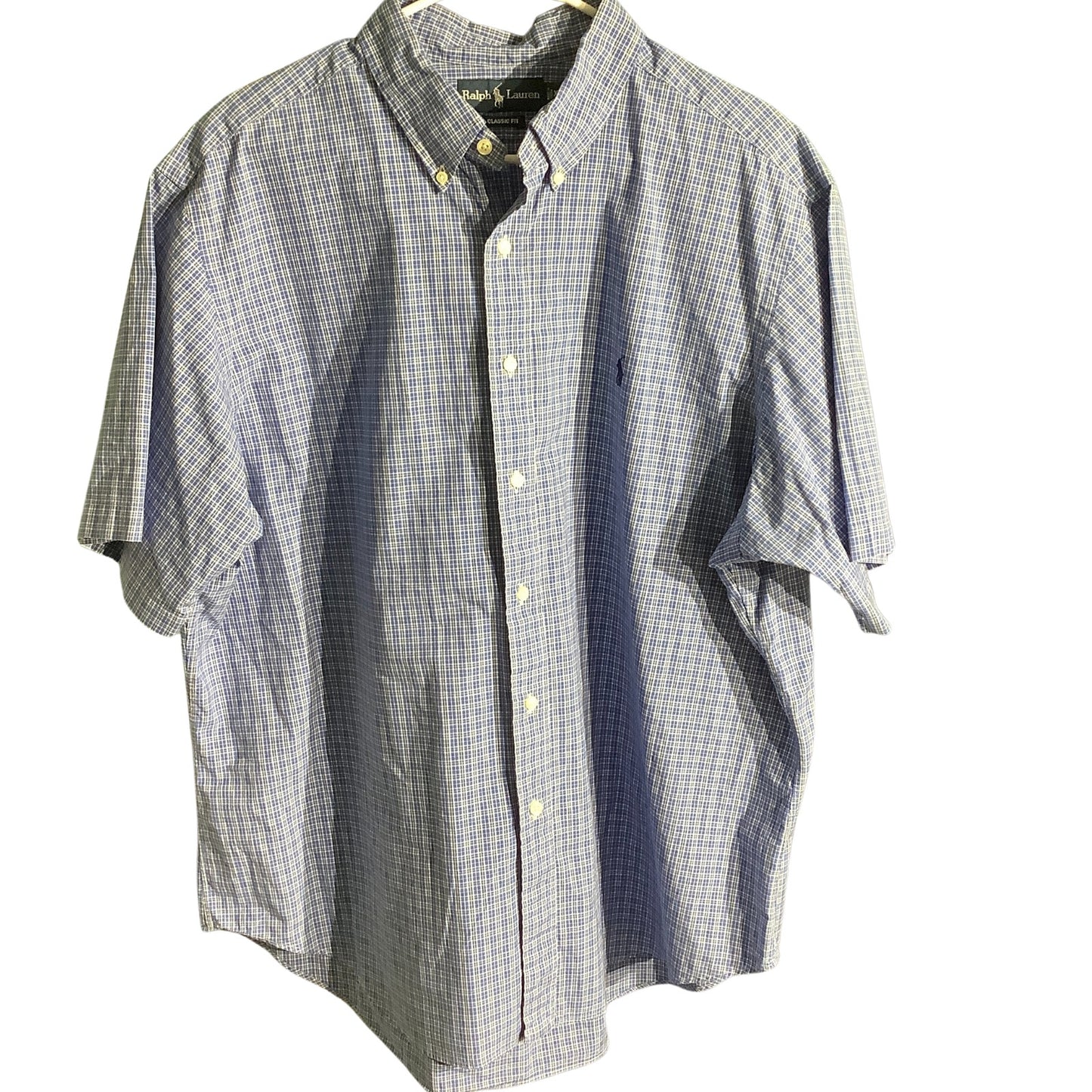 Ralph Lauren  Short Sleeve Button-Up Shirt Men’s XXL — Classic, Casual, Cotton