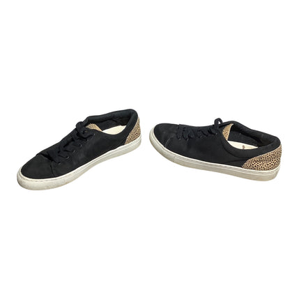 J.Crew Black Faux Suede Sneakers Women’s Size 8.5 — Casual, Fashion, Lace-Up