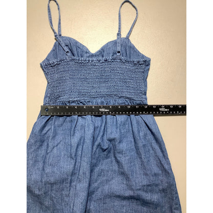 Old Navy Fit & Flare Cami Romper Women's Size XS Blue — Casual, Summer, Beachy