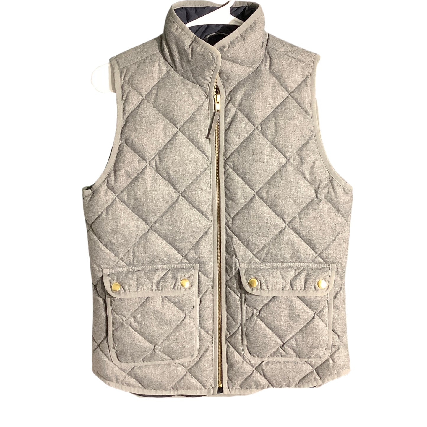 J.Crew Heather Quilted Down Excursion Vest Women’s XS — Preppy, Classic, Cozy