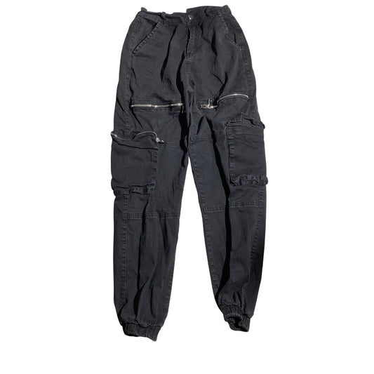 American Bazi Cargo Jogger Pants Women’s Small —Streetwear Multi-Pocket, Utility