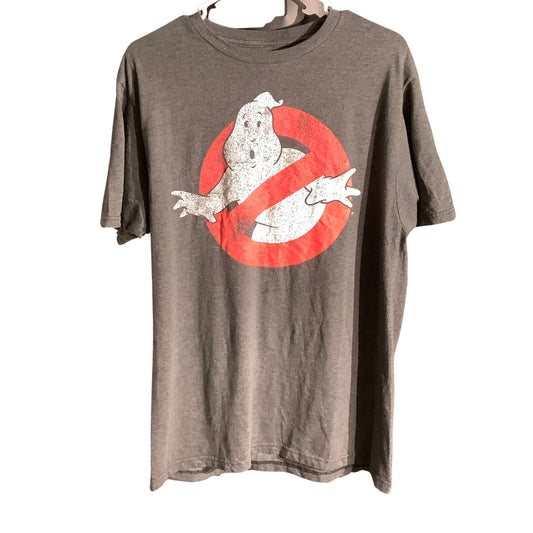 Ghostbusters Men’s Heathered Gray Graphic T-Shirt LG — Movie, Retro, Pop Culture