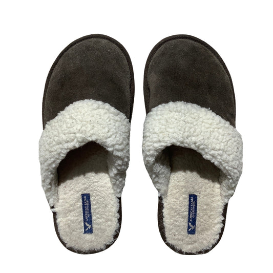 American Eagle Sherpa Lined Slippers Women Size 8-9 — Cozy, Casual, Cottagecore