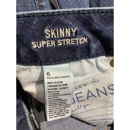 American Eagle Dark Wash Skinny Jeans Women’s 6 Regular — Y2K, Casual, Classic