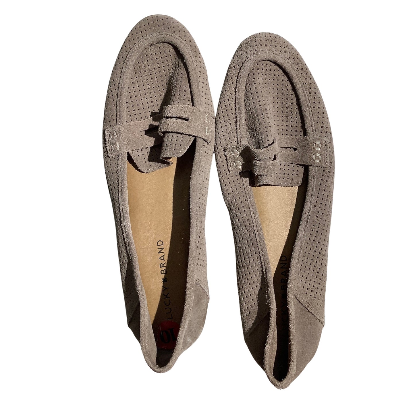 Lucky Brand Perforated Penny Loafers Women Size 10M — Classic, Casual, Preppy