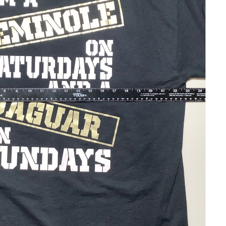Jerzees Black Jacksonville Jaguars Florida State T-Shirt Men’s XL — NFL, NCAA