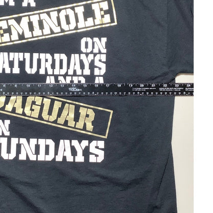 Jerzees Black Jacksonville Jaguars Florida State T-Shirt Men’s XL — NFL, NCAA