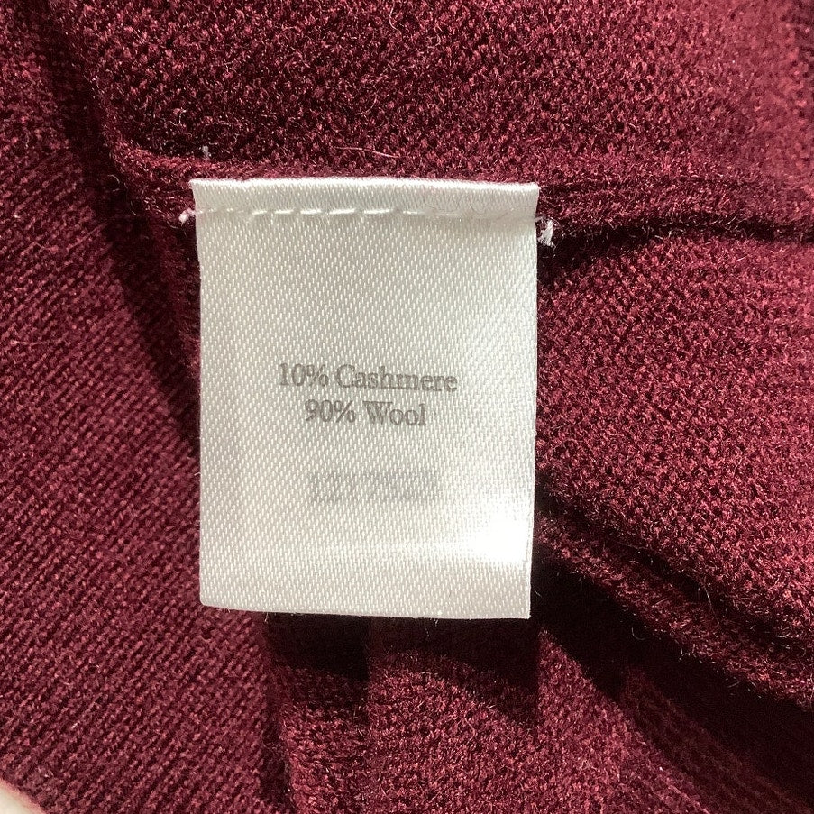 Pure Collection Burgundy Cashmere Sweater Women’s 4 – Minimalist, Soft, Crewneck