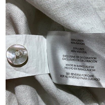 Orvis Linen Blend Button Down Shirt Women’s Medium — Collared, Casual, Coastal