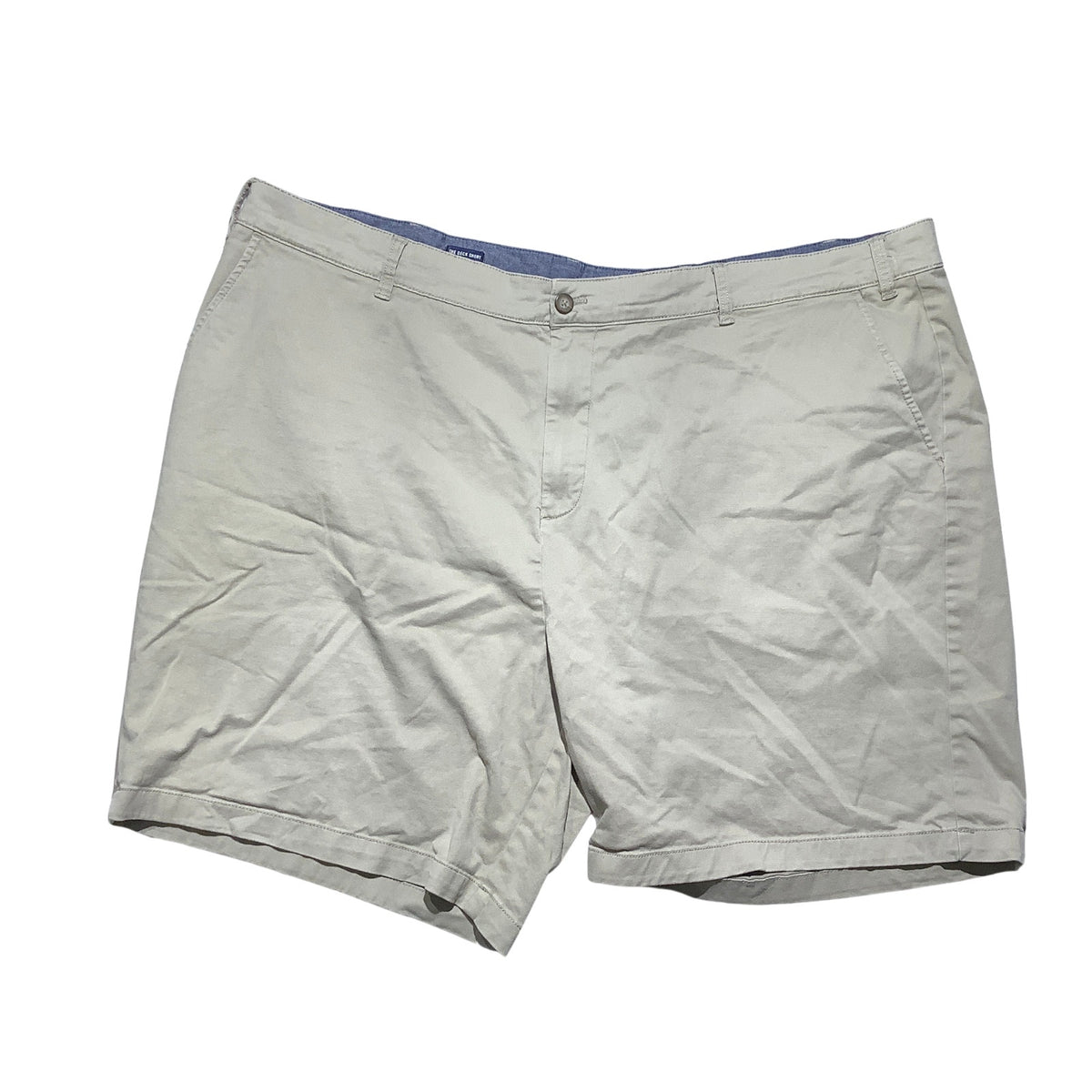 Nautica Men’s 52W Big & Tall Khaki The Deck Shorts — Classic, Preppy, Casual