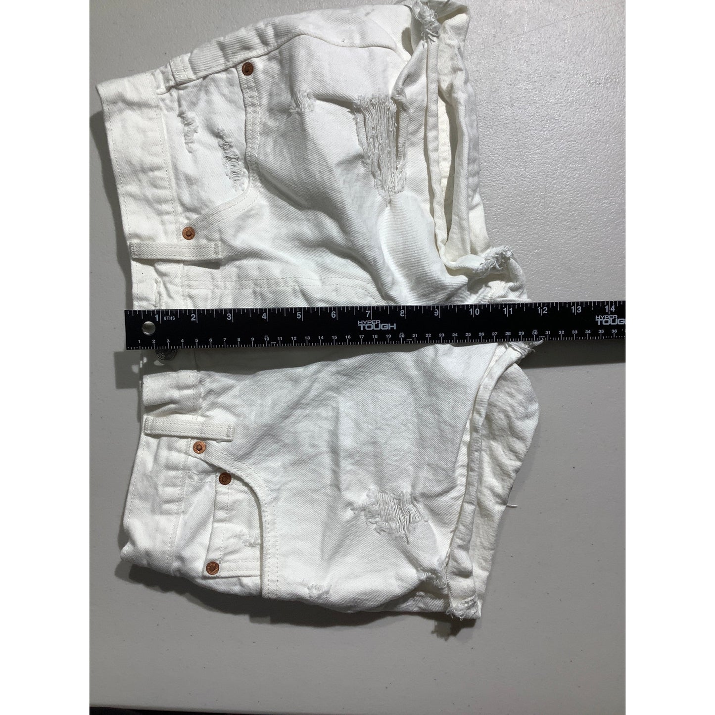 Levi’s Premium 501 Denim Shorts Women’s Size 27 – Distressed, Button Fly, Casual