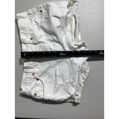 Levi’s Premium 501 Denim Shorts Women’s Size 27 – Distressed, Button Fly, Casual