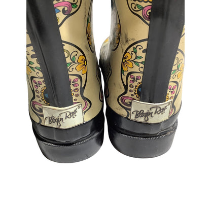 Blazin Roxx Day of the Dead Rain Boots Women’s 11— Waterproof, Festival, Western