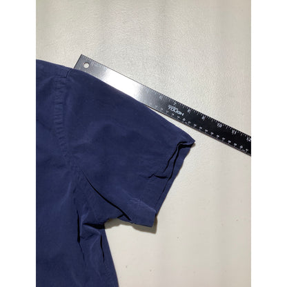 Ralph Lauren Navy Blue Button Down Shirt Men M — Classic, Cotton, Preppy