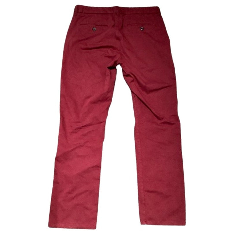 TAYLRD Men's Brick Red Pants Size 32x30 – Slim Fit, Preppy, Streetwear