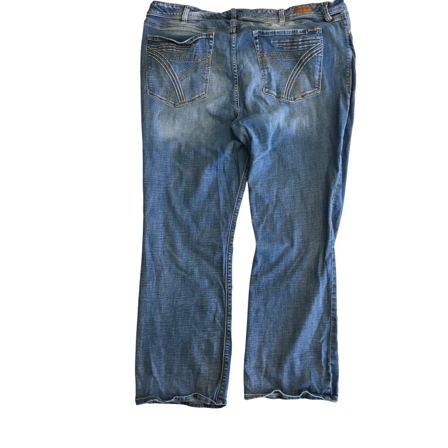 Seven7 Denim Size 26 Straight Wide Leg Jeans - Casual, Classic, Relaxed