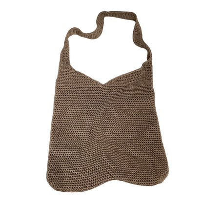 The Sak Brown Crochet Shoulder Bag  Medium - Boho, Casual, Versatile