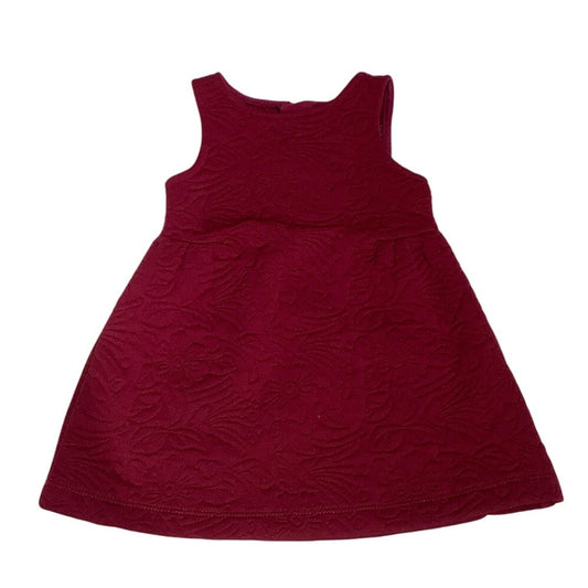 OshKosh B'gosh Mauve Floral Embroidered Dress - Size 12M - Vintage, Boho, Chic