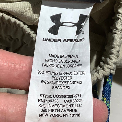 Under Armour Youth Khaki Athletic Shorts Kids Large — Workout, Running, Active