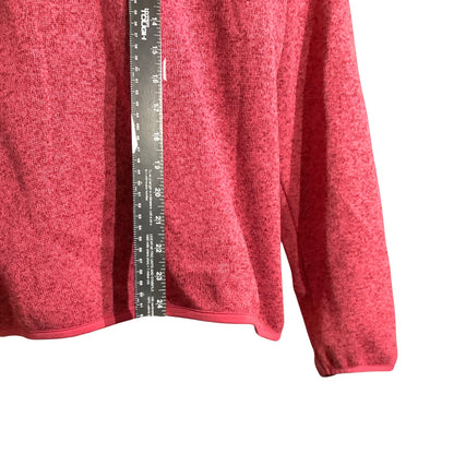 SwissTech Heathered Fleece Jacket Women XL 16–18 — Outdoor, Cozy, Casual